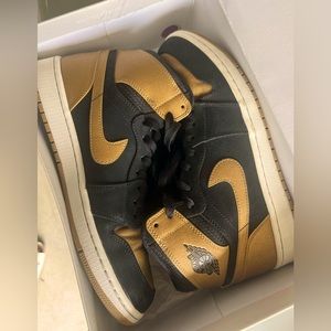 Air Jordan 1 High  Melo Men’s 10 Black Gold